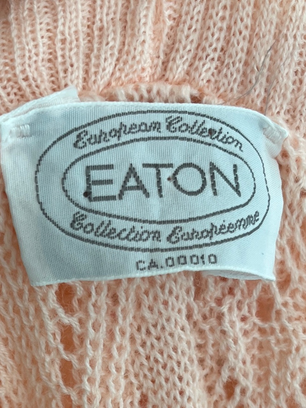 VINTAGE Eaton Batwing Lacy Cable Knit Cardigan Ruffles Feminine Romantic 70's - Picture 13 of 17